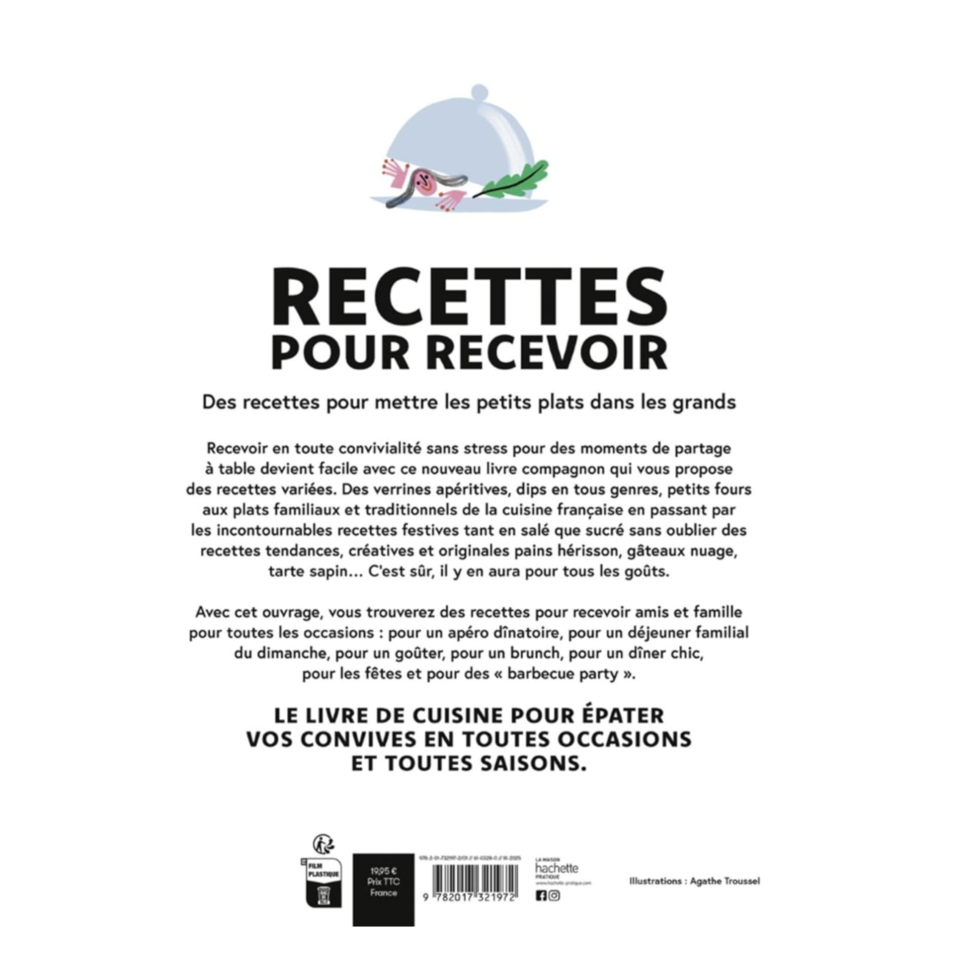 livre de cuisine recettes pour recevoir hachette