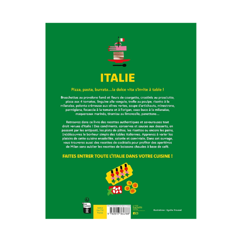 livre de recettes Italie hachette 