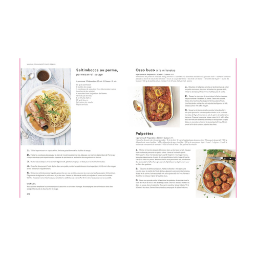 livre de recettes Italie hachette 