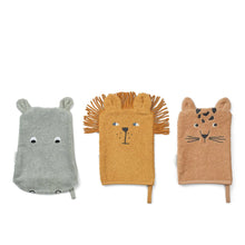 lot de 3 gants de toilette safari liewood