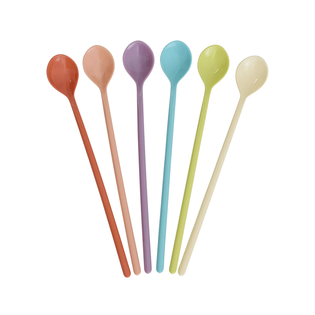 lot de 6 cuillères à latte printemps rice