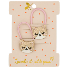 lot de deux élastiques chats luciole et petits pois