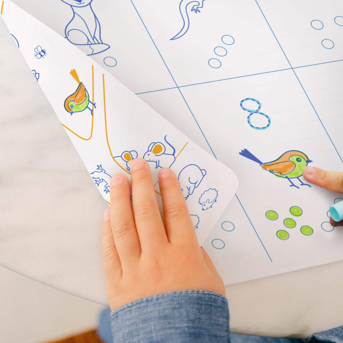 Coloriage éducatif en silicone – Les chiffres – SuperPetit