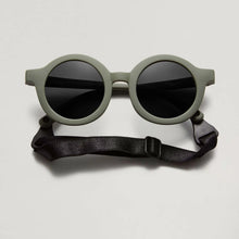 lunettes bébé pliable ronde verte babymocs