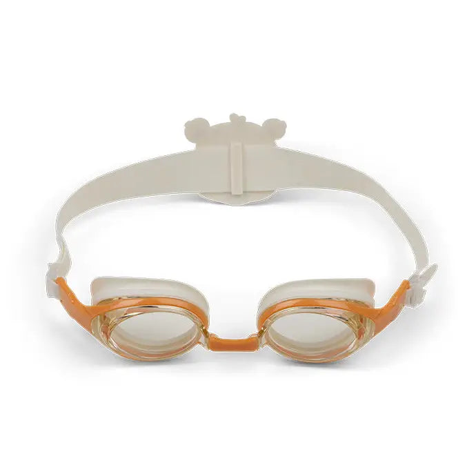 lunettes de piscine enfant beige leo swim essentials