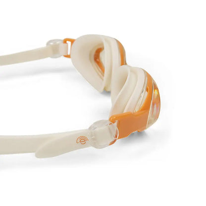 lunettes de piscine enfant beige leo swim essentials