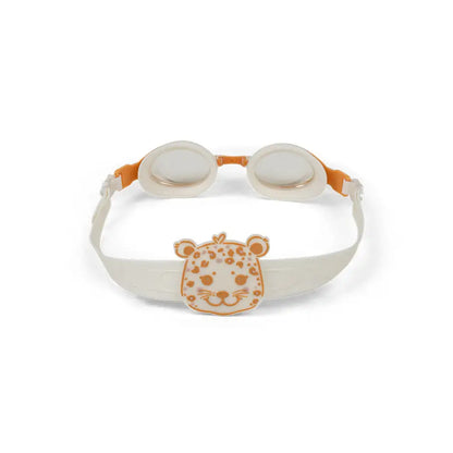 lunettes de piscine enfant beige leo swim essentials