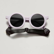 lunettes de soleil babymocs pliables lilas ronde