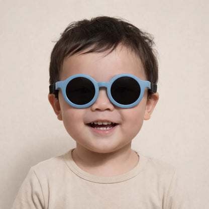 lunettes de soleil bleu bébé pliables babymocs