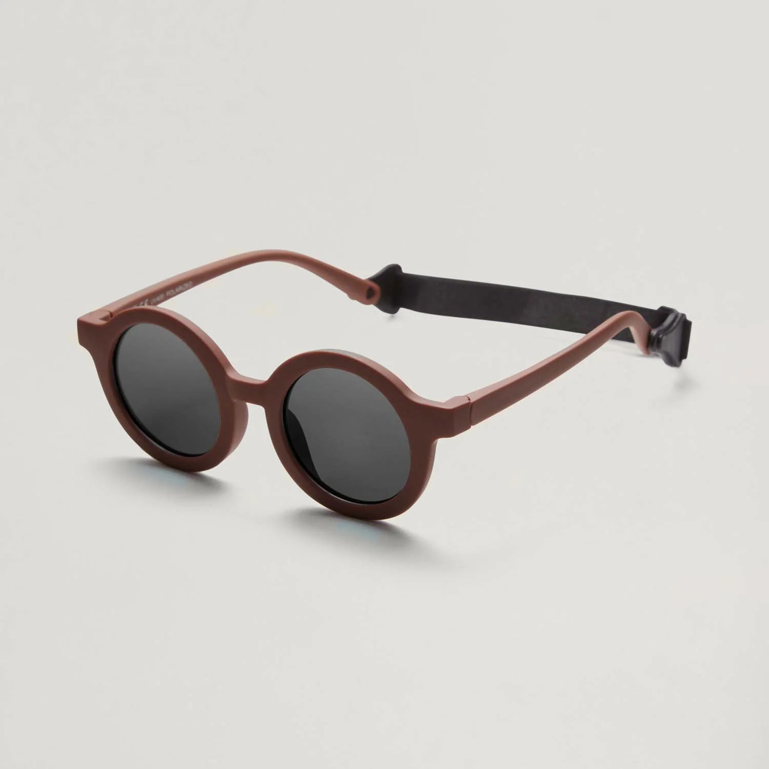 lunettes rondes bébé pliable marron babymocs