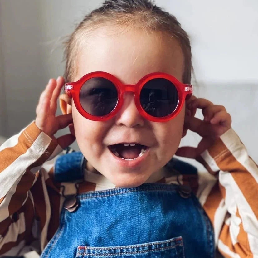lunettes rondes babymocs ronde rouge