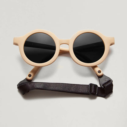 lunettes rondes pliable bébé ronde jaune babymocs