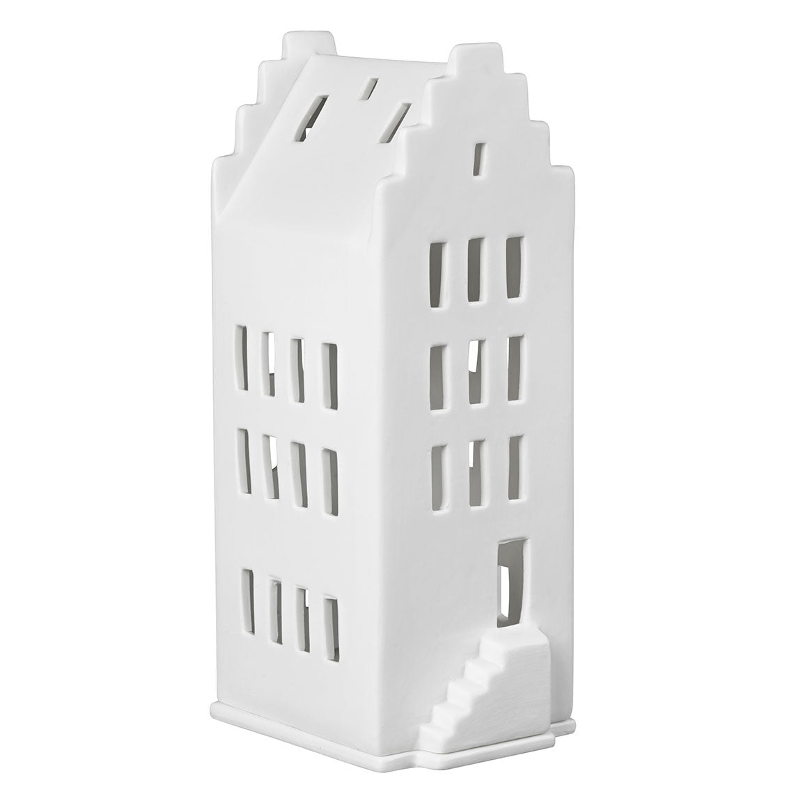 Photophore grande maison flamande - Porcelaine