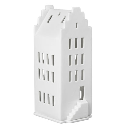 Photophore grande maison flamande - Porcelaine