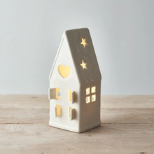 Photophore - Maison Volets Coeur GM + bougie