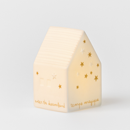 Maison "moment magique" LED - Porcelaine