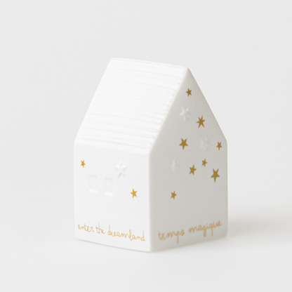 Maison "moment magique" LED - Porcelaine
