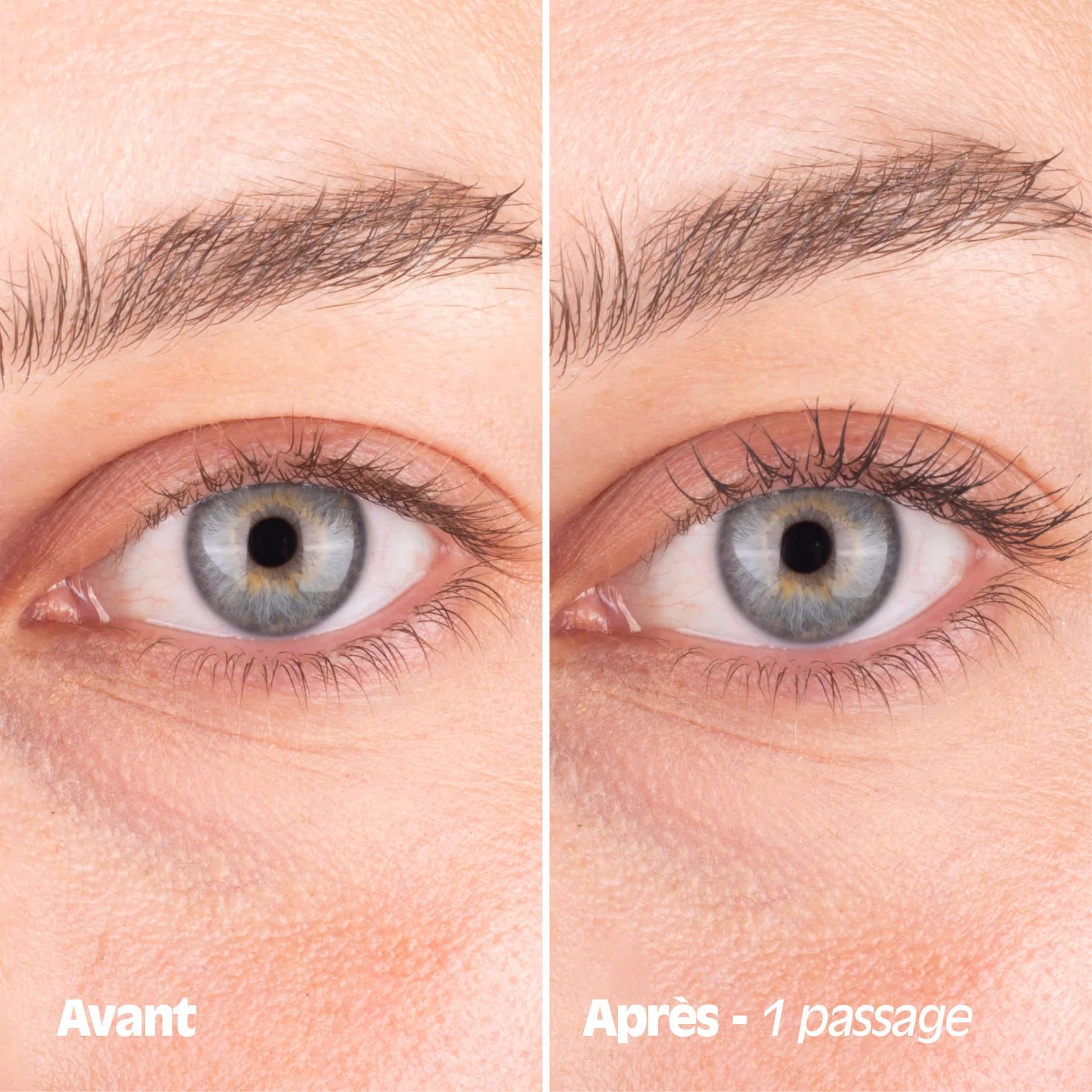 mascara naturel noir avant après