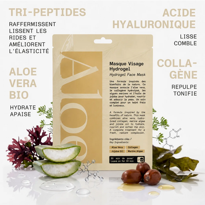 masque pour le visage hydrogel aloe paris