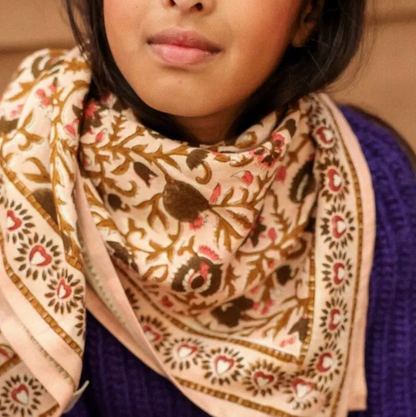 Foulard - Mina rose poudré