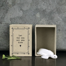 Mini boîte tortue - Let the sea set you free
