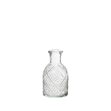 Mini vase transparent - Strié