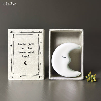 mini boite love you to the moon and back lune east of India
