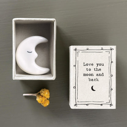 mini boite love you to the moon and back lune east of India