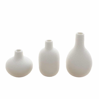 Set de 3 mini vases - blanc