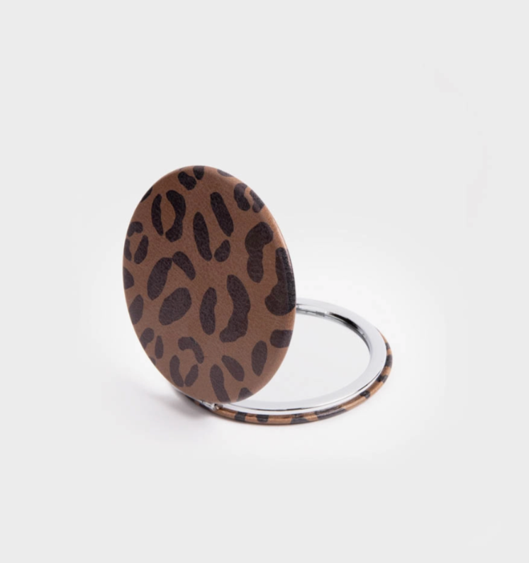 Mini miroir de poche - Léopard