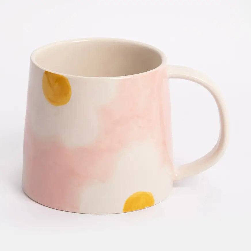 mug rose grandes fleurs blanches Caroline gardner 