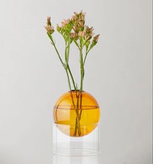Vase bubble - Ambre
