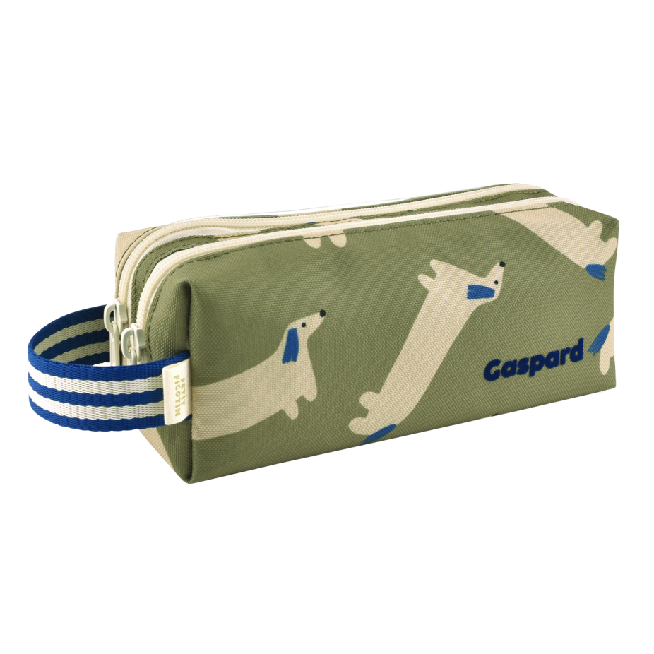 ninon-la-trousse-a-crayons-double teckels olive
