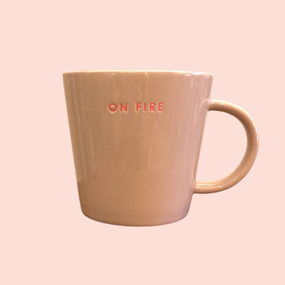 Tasse Beige et Rose - On Fire - GM