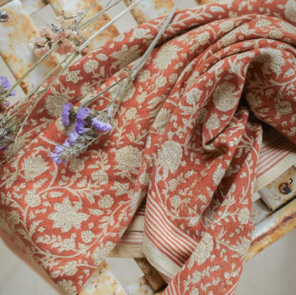 Foulard - Anjali orange brulée