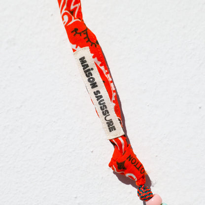 Cordon de téléphone bandana - Orange vif
