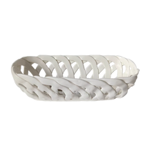 Panier en céramique - Rectangle blanc GM