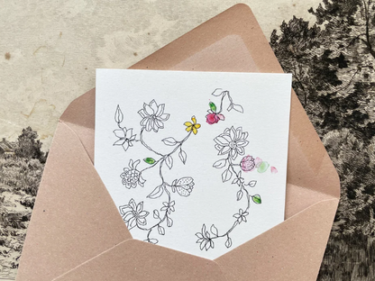 Carte - Pensées douces
