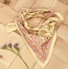 Petit foulard - Belize rose poudré