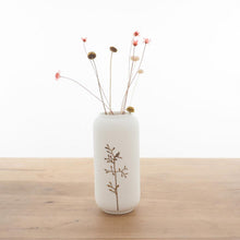 Mini vase - Branche fleur dorée