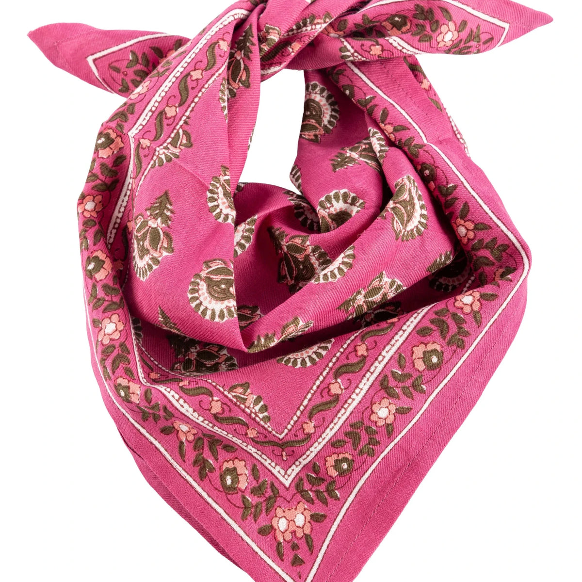petit foulard Aarti pink bindi atelier