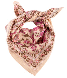 petit foulard Goa pink bindi atelier