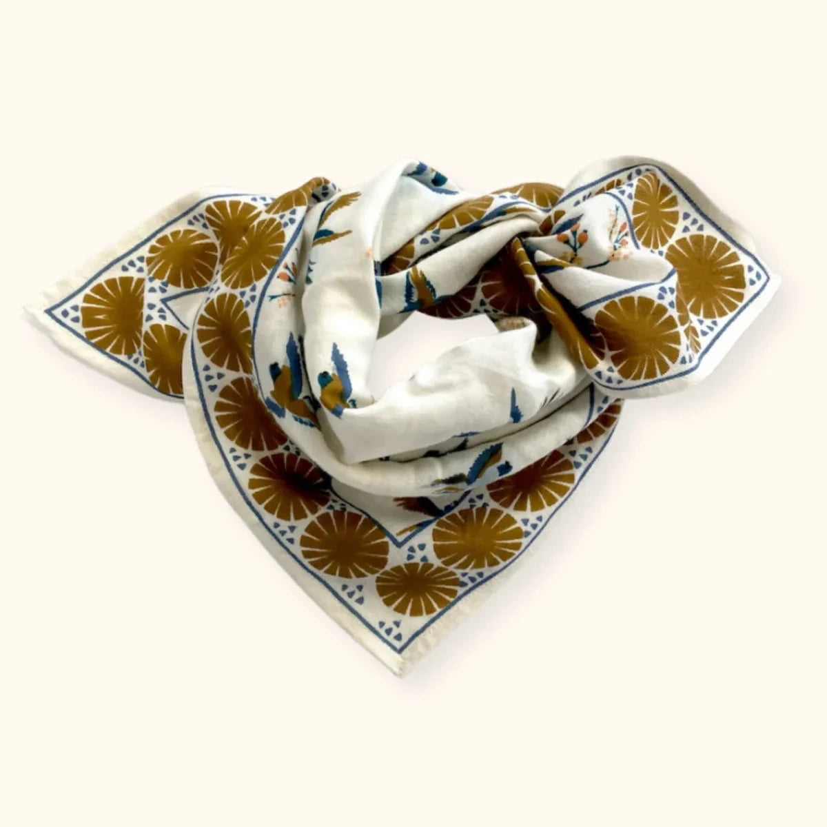 petit foulard cerisier fleur de vanille