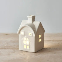 Photophore - Petite Maison Cheminée + bougie LED