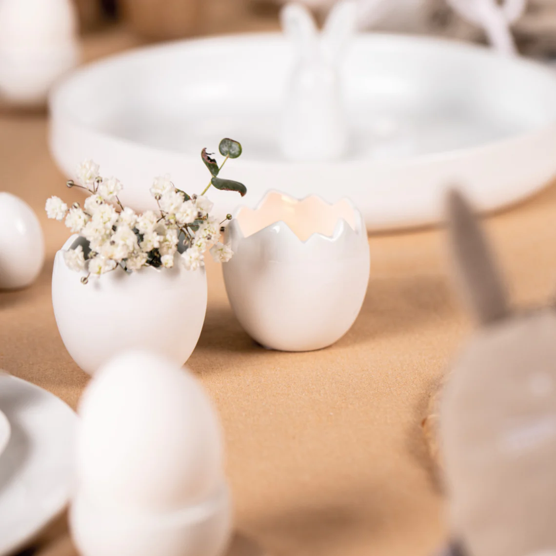 Coquilles d'oeufs - Lot de 2 mini vases