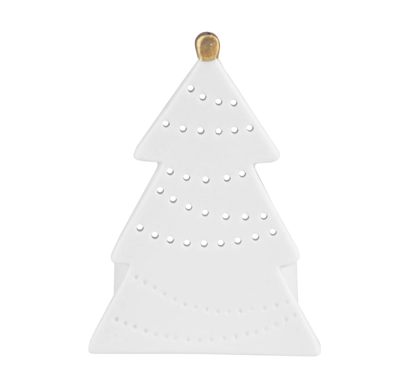 Bougeoir sapin - Porcelaine
