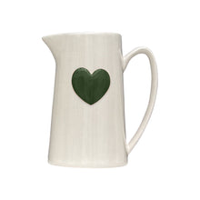 Pichet blanc - Coeur Vert