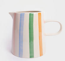 Pichet rayé - multicolore pastel
