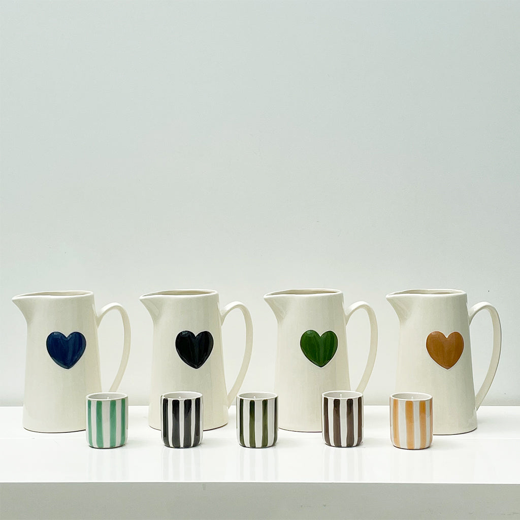 Pichet blanc - Coeur Noir