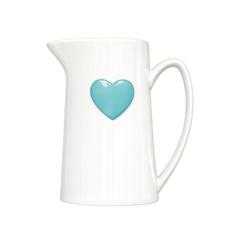 pichet coeur bleu ciel opjet
